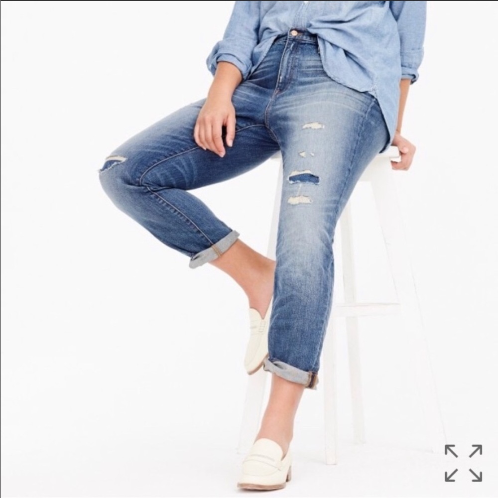 Petite J. Crew Slim Broken-In Boyfriend Jeans